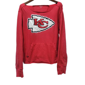 Antigua Women's Kansas City Chiefs Long-Sleeves Round Neck Sweatshirt Size Small
